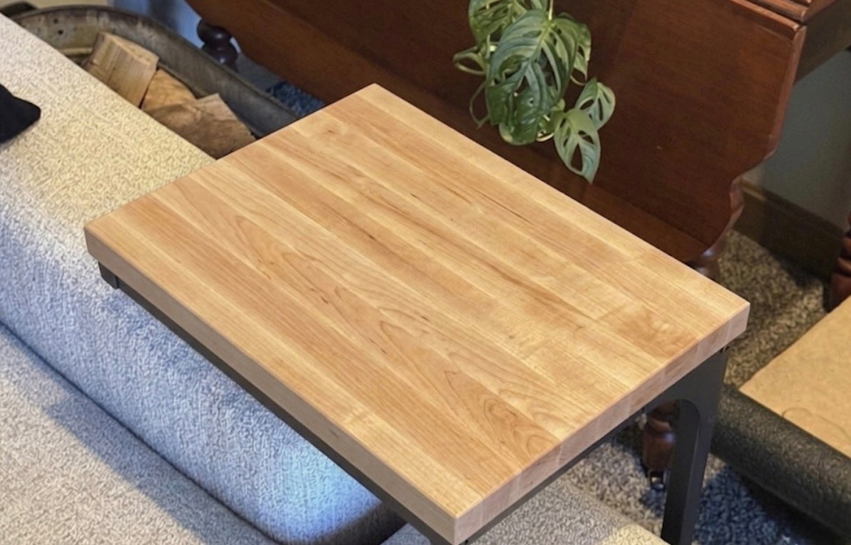 C shaped end table