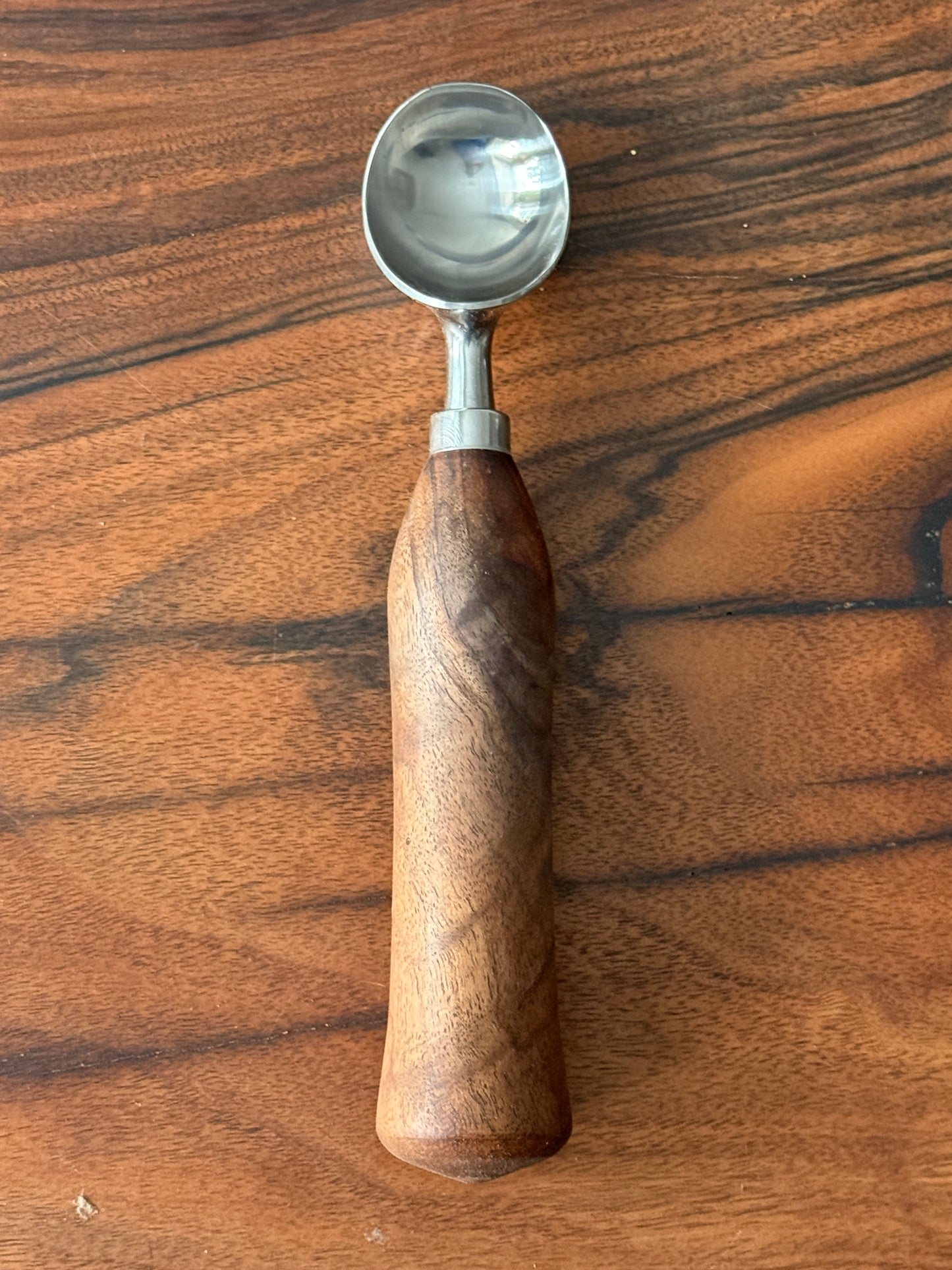 Handmade black walnut Ice cream scoop