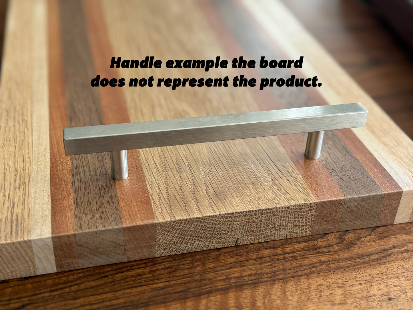 Handmade maple, black walnut & sapele charcuterie board