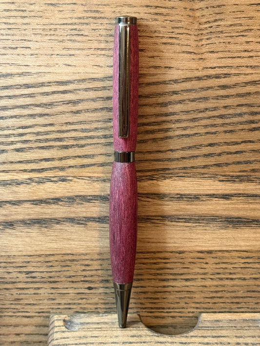 Handmade purple heart wood pen