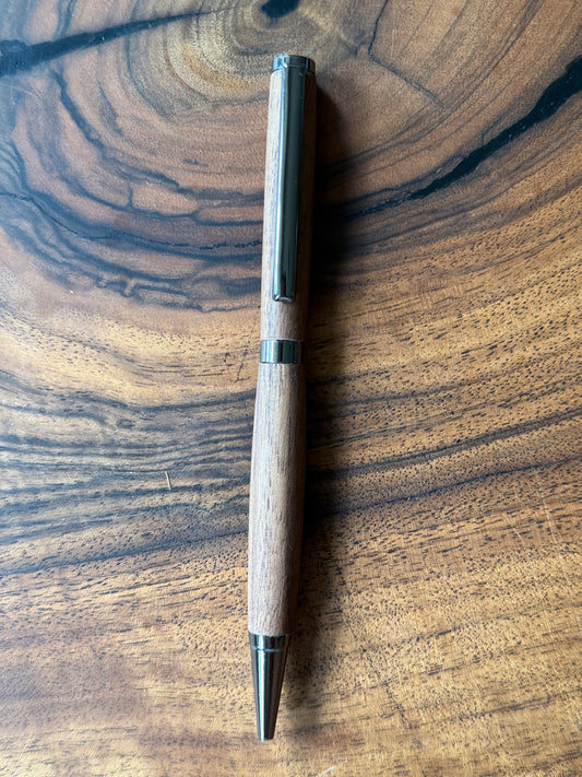 Handmade black walnut wood pen