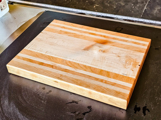 Handmade maple & cherry charcuterie board