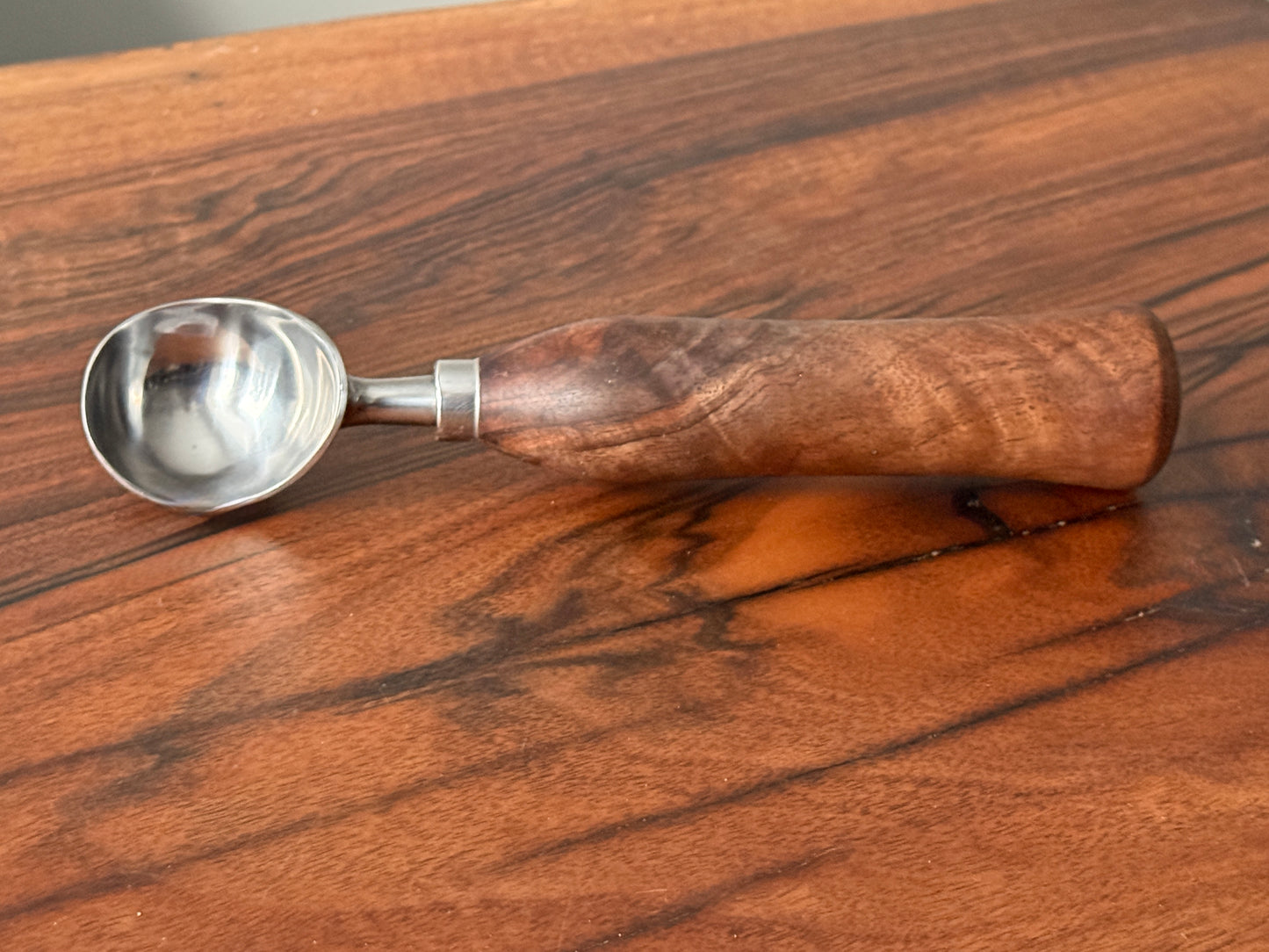 Handmade black walnut Ice cream scoop
