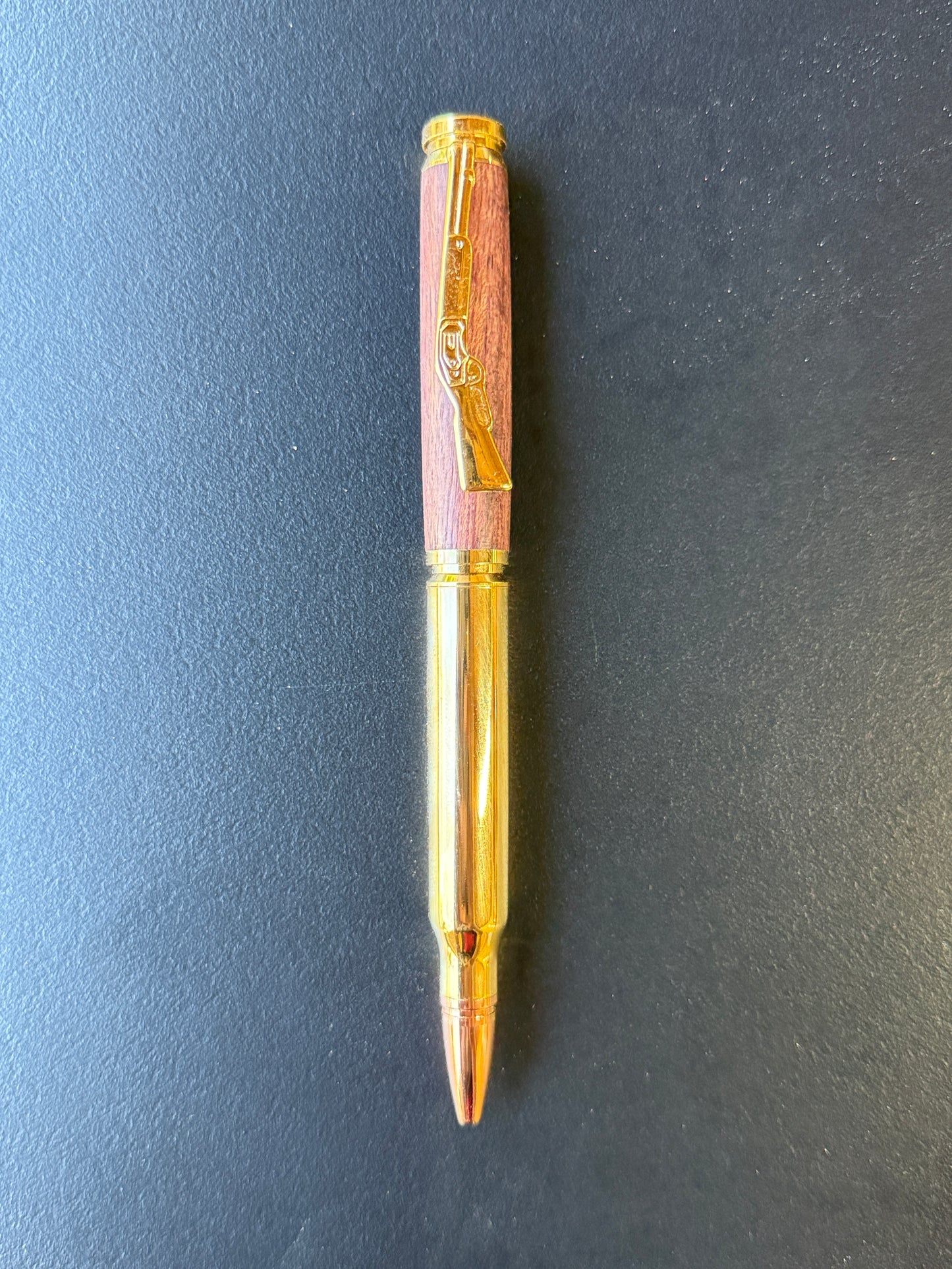 Handmade purple heart wood bullet pen