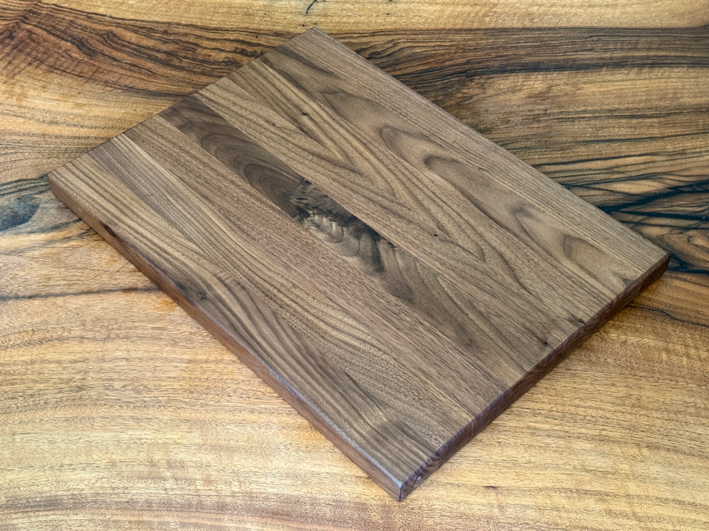 Handmade black walnut cutting board