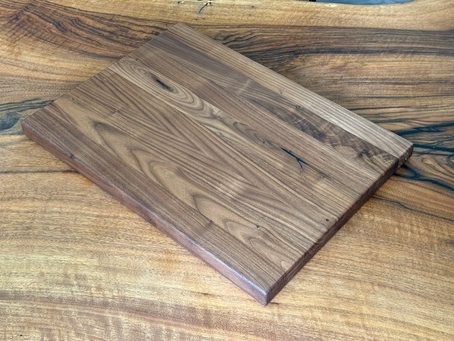 Handmade black walnut cutting board