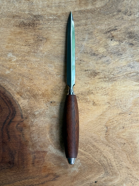 Silver black walnut letter opener