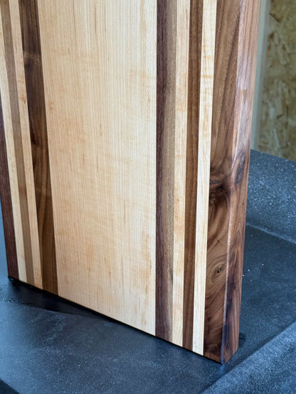 Handmade black walnut & maple wood cutting board (Free Shipping)