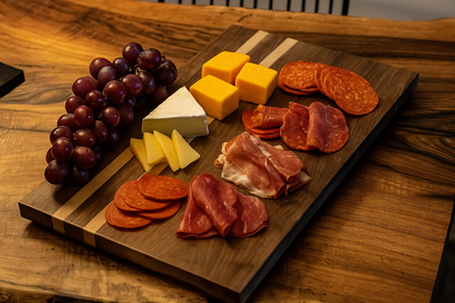 Handmade black walnut & maple charcuterie board