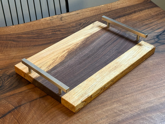Handmade black walnut & maple charcuterie board