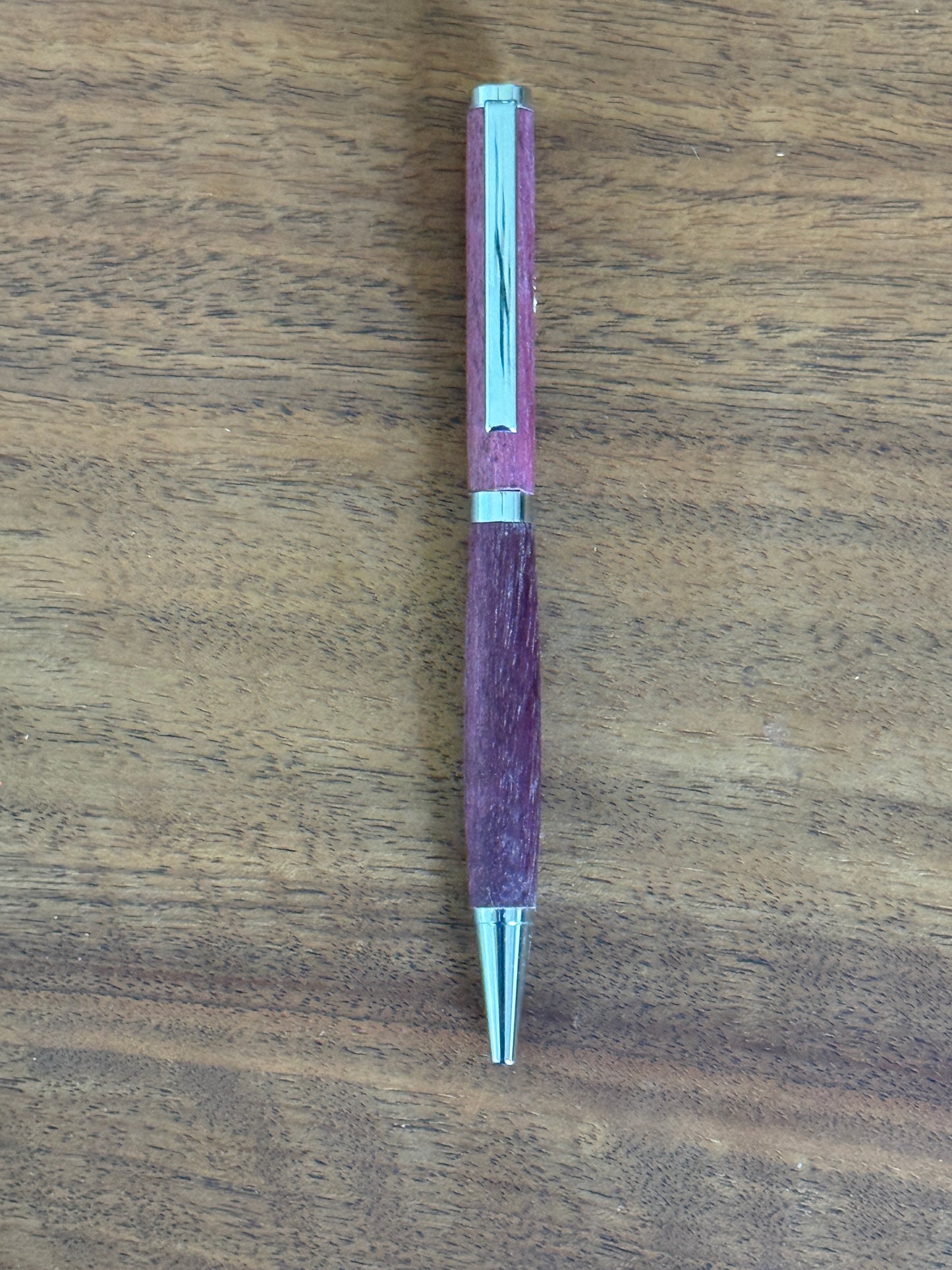 Handmade purple heart wood pen