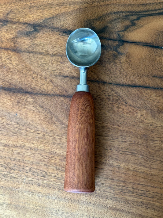 Handmade sapele Ice cream scoop