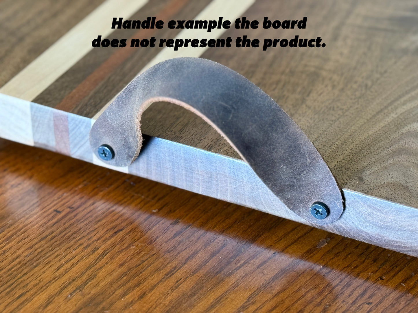 Handmade black walnut & maple charcuterie board